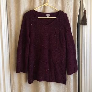 Chico's Quarter Sleeve Sweater